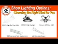 Shop Lighting Options Choosing the Right Kind for Your Shop