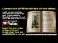 Shocking Bible Changes From KJV To NIV NLT And ESV Revealed in this Must See Short