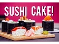 How to Make SUSHI CAKE Chocolate Jelly Roll Sponge Ginger Infused Buttercream Candy Toppings