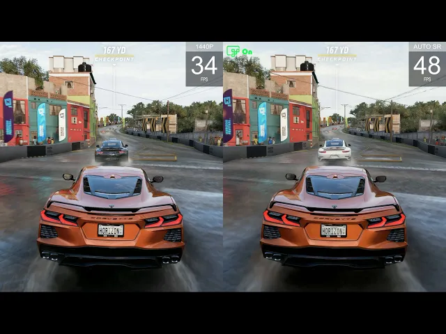 Auto SR vs. Native 1440p — Forza Horizon 5 Benchmark (Ultra)