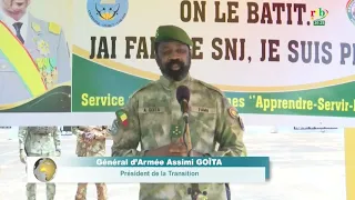 Actualité AES/Mali : Service national des jeunes, la 7ᵉ cohorte officiellement présentée au drapeau