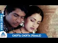 Lagu Chotta Chotta Video Song (Female Version) | Taj Mahal Tamil Movie Songs | Sujatha Mohan | AR Rahman
