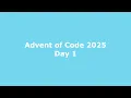 Advent of Code 2025 Day 1