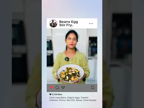 Sandhya చేసిన Beans Egg Stir-Fry #youtubeshorts #shortaday #shortsdaily