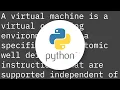 Java Virtual Machine vs Python Interpreter parlance