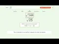 Simplify sqrt - Square Root of a Fraction Tiger Algebra Solver
