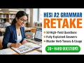 HESI A2 Grammar Retake 50 Practice Questions with Explained Answers Study Guide Flashcards Prep 2026
