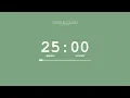 25 Minute Timer Sweet Green Screen Countdown Progress Bar