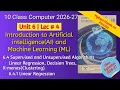 Linear Regression Explained Supervised Unsupervised Algorithms AI Machine Learning