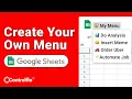 How to Create Custom Menus in Google Sheets