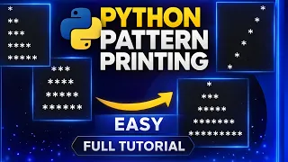 Python Pattern Printing Tutorial Star Patterns Explained Step by Step