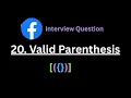 Valid Parentheses - Stack
