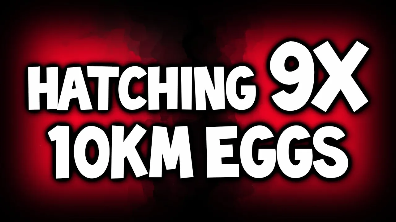 POKEMON GO HATCHING 9X 10 KM EGGS!