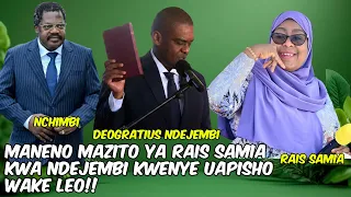 NDEJEMBI ALIVYOAPISHWA MBELE RAIS SAMIA, UTAPENDA UJUMBE WA RAIS SAMIA KWAKE MBELE YA VIONGOZI WENGI