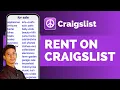 How To Rent On Craigslist