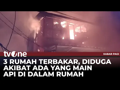 Kebakaran 3 Rumah di Cililitan, Diduga Seorang Penghuni Bermain Api