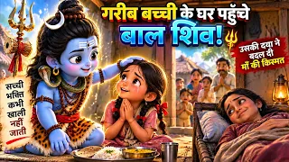 गरीब बच्ची को मंदिर से भगाया, फिर उसके पीछे-पीछे घर पहुँचे बाल शिव! 😱🔱
