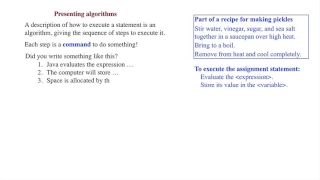 ALG01 Presenting algorithms in English