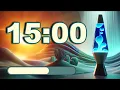 15 Minute Timer for Classroom with Calm Music Countdown Clock