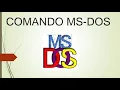 Como utilizar los principales comandos INTERNOS y EXTERNOS del MS DOS