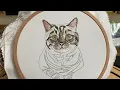 How I Embroider Cat Ears for Pet Portraits