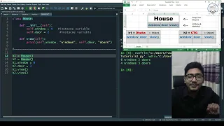 L6 Python OOP Instance Variable Instance Method Example-2 Bangla