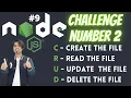 Node JS Challenge Asynchronous CRUD Operations using File System Modules in NodeJS in Hindi