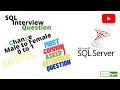 How to display male to female using case statement in sql