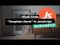 JavaScript Template Literals Template Literals in JS 2023
