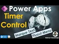 Timer Control in Power Apps
