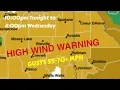 PULLMAN WA 50-70 MPH WIND COMING TONIGHT AND WEDNESDAY MORNING