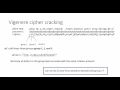 Frequency analysis to crack Vigenere 1
