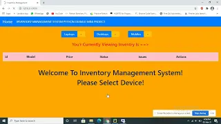 Inventory Management System Engineering Project Final Year Project Python Project IEEE