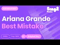 Download Lagu Ariana Grande, Big Sean - Best Mistake (Karaoke Piano)