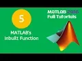 MATLAB Tutorial for Beginners 5 - Matlab s Inbuilt Function