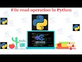 Python 034 File read operation in Python Hindi Priya Ranjan code academy