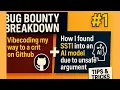 GitHub Crit AI SSTI Hack Explained - 20K in Bounties