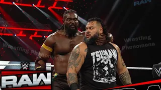 Oba Femi Brutal Attack Bronson Reed WWE Raw 2026 Highlights 