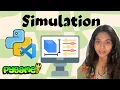 Particle Simulation Project with NumPy Matplotlib wala project and Pygame
