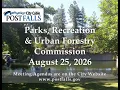 Post Falls Parks Recreation Commission Meeting - August 25 2026