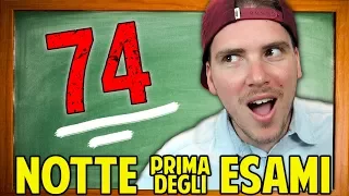 LA MIA NOTTE PRIMA DEGLI ESAMI 