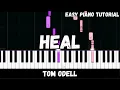 Download Lagu Tom Odell - Heal (Easy Piano Tutorial)