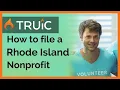How to start a nonprofit in Rhode Island - 501c3 Organization