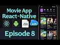 React Native Movie App Tutorial For Beginners - Episode 8 Book UI Design Zero to Build