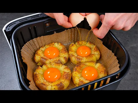 So Simple and So Good! Baked Air Fryer Potatoes with Garlic & Butter!