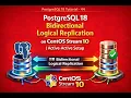 PostgreSQL 18 Bidirectional Logical Replication on CentOS Stream 10 Active-Active Setup