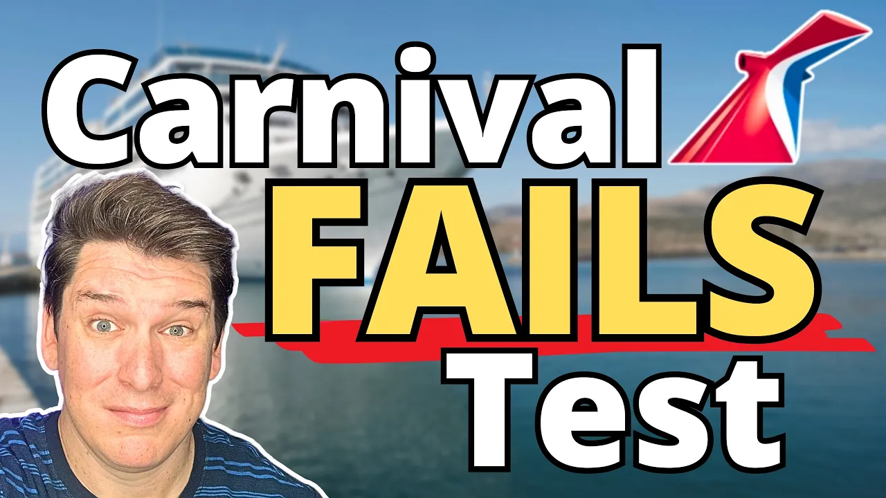 CARNIVAL FAILS BIG TEST!