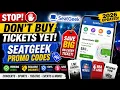SeatGeek Promo Codes 2026 Save Money on Concert NFL NBA Event Tickets