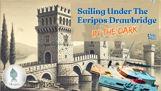 Late-Night Catamaran Adventure: Sailing Under Greece’s Evripos Bridge!