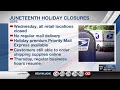 USPS announces closures for Juneteenth holiday